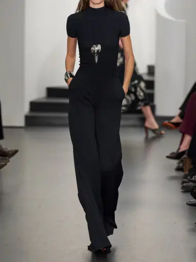 Ralph Lauren Collection Stretch-jersey Mid-rise Wide-leg Pants | Thumbnail 6