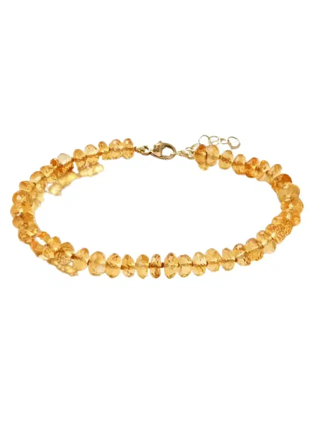 Oracle 14-karat Gold Citrine Bracelet