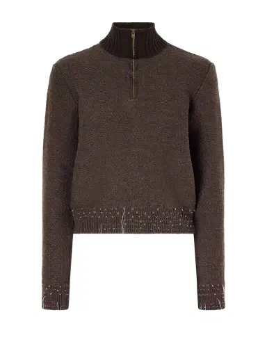 Maison Margiela Distressed Wool-blend Sweater | Thumbnail 1