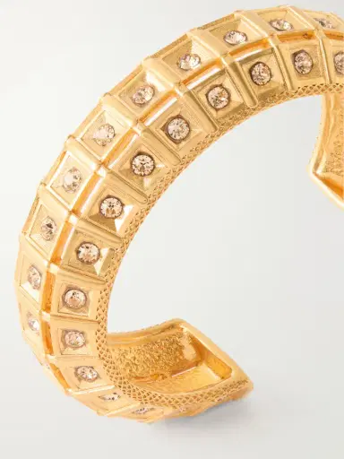Sonia Petroff Lobster Vibe Gold-plated Crystal Cuff | Thumbnail 4 Sonia Petroff Lobster Vibe Gold-plated Crystal Cuff | Thumbnail 4