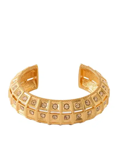 Sonia Petroff Lobster Vibe Gold-plated Crystal Cuff | Thumbnail 1 Sonia Petroff Lobster Vibe Gold-plated Crystal Cuff | Thumbnail 1