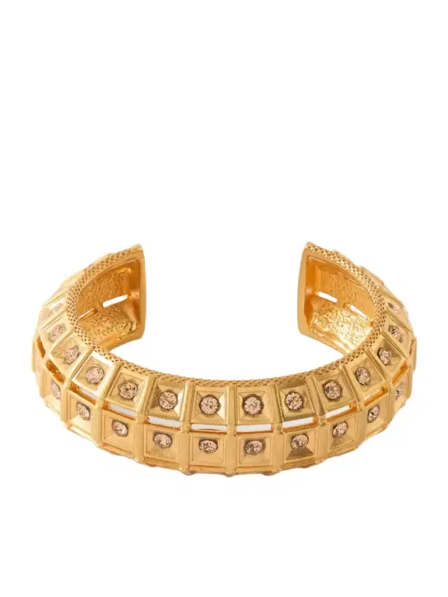 Sonia Petroff Lobster Vibe Gold-plated Crystal Cuff