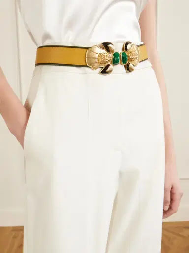 Sonia Petroff Bee Gold-tone And Leather Belt | Thumbnail 2