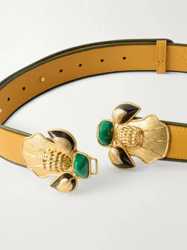 Sonia Petroff Bee Gold-tone And Leather Belt | Thumbnail 3