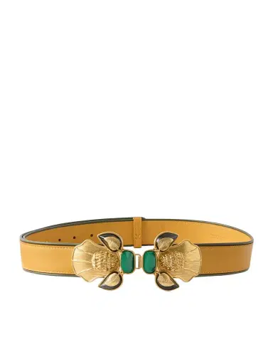 Sonia Petroff Bee Gold-tone And Leather Belt | Thumbnail 1