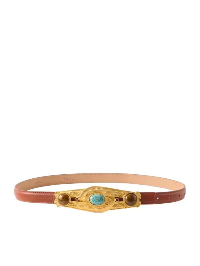 Eterna Gold-tone, Leather And Resin Belt