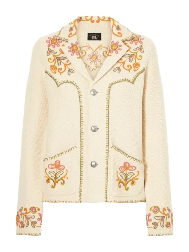 RRL Bella Crochet-trimmed Cotton And Cashmere-blend Cardigan
