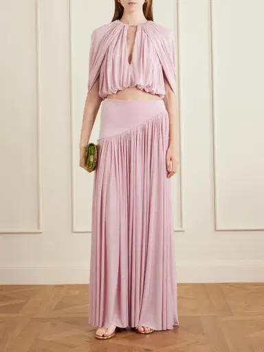 Zimmermann Alchemy Cape-effect Draped Crepe Blouse | Thumbnail 2