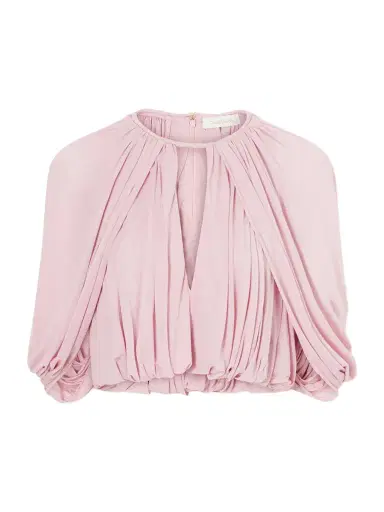 Zimmermann Alchemy Cape-effect Draped Crepe Blouse | Thumbnail 1