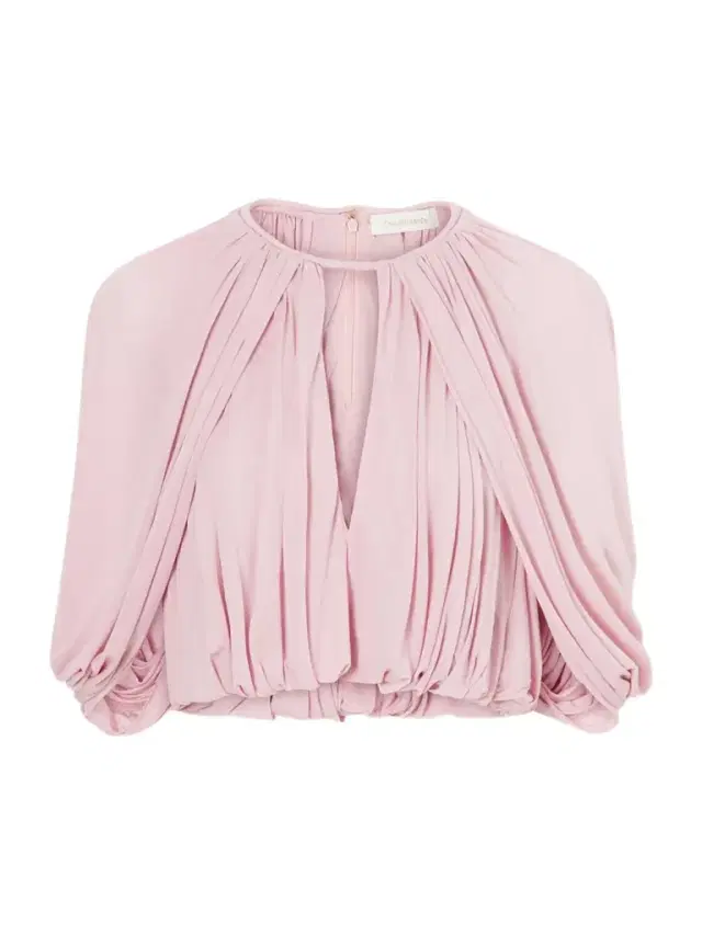 Zimmermann Alchemy Cape-effect Draped Crepe Blouse