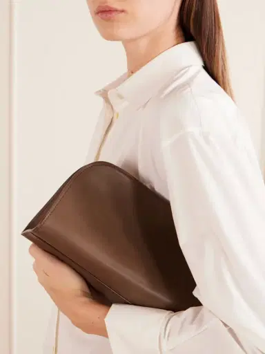 The Row Peggy Leather Clutch | Thumbnail 2