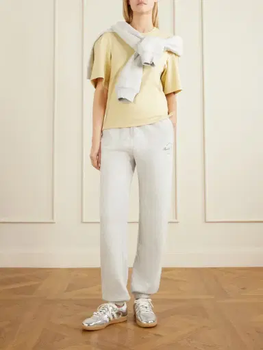 Sporty & Rich Beverly Script Cotton-jersey Track Pants | Thumbnail 2