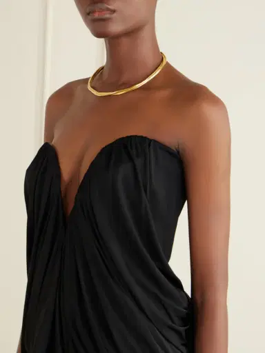 Ilkyaz Ozel Olivienne Draped Satin Bustier Top | Thumbnail 4 Ilkyaz Ozel Olivienne Draped Satin Bustier Top | Thumbnail 4