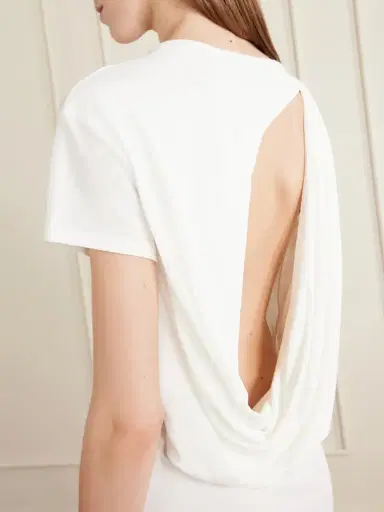 Jacquemus La Robe Mistral Open-back Crepe Mini Dress | Thumbnail 4 Jacquemus La Robe Mistral Open-back Crepe Mini Dress | Thumbnail 4