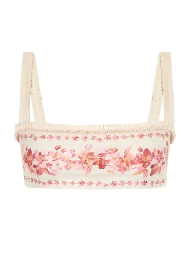 Olmo Cauca Floral-print Bikini Top