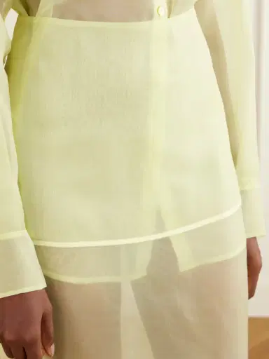 The Frankie Shop Peri Sheer Silk-blend Midi Skirt | Thumbnail 5