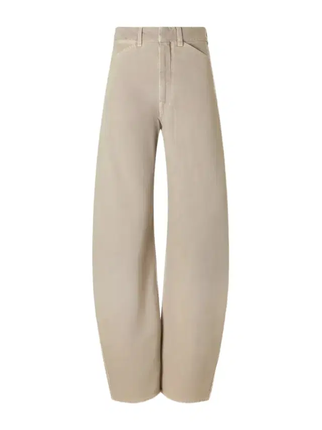 High-rise Cotton-twill Wide-leg Pants