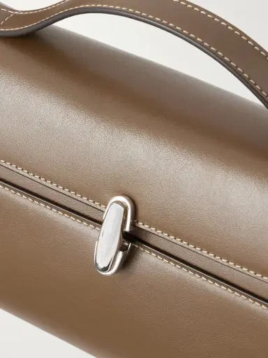 Savette Symmetry Trapeze Pochette Leather Tote | Thumbnail 5