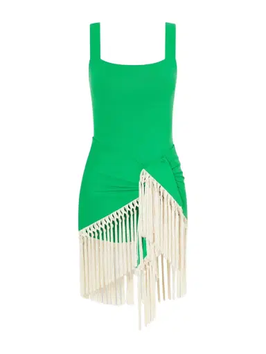 Taller Marmo Mini Lido Swimsuit And Fringed Pareo Set | Thumbnail 1