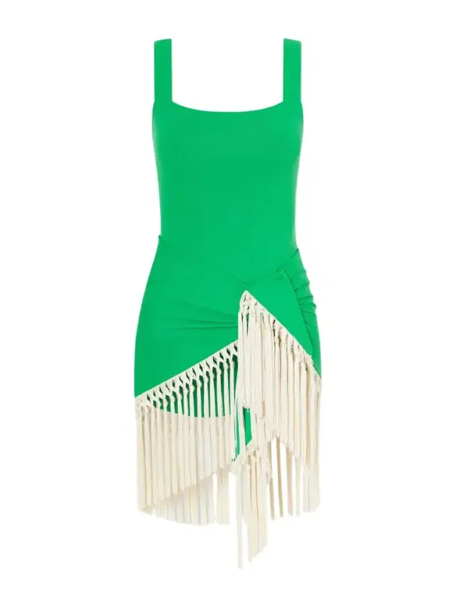 Mini Lido Swimsuit And Fringed Pareo Set