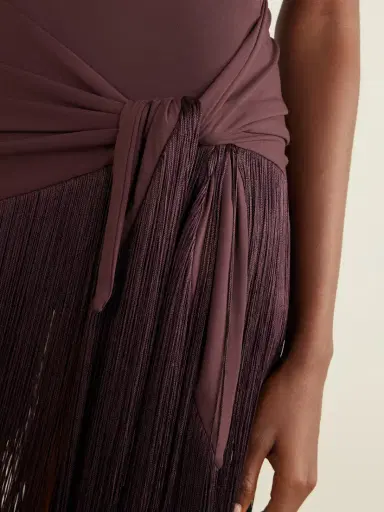 Taller Marmo Artemis Swimsuit And Fringed Pareo Set | Thumbnail 6