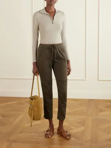 James Perse Cropped Cotton-blend Half-zip Top | Thumbnail 2