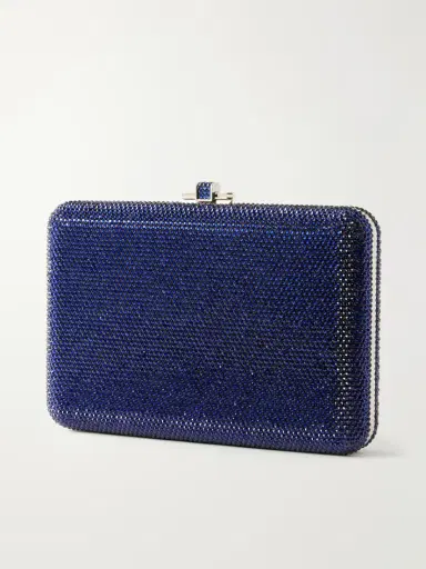 Judith Leiber Couture Slim Slide Crystal-embellished Silver-tone Clutch | Thumbnail 4 Judith Leiber Couture Slim Slide Crystal-embellished Silver-tone Clutch | Thumbnail 4