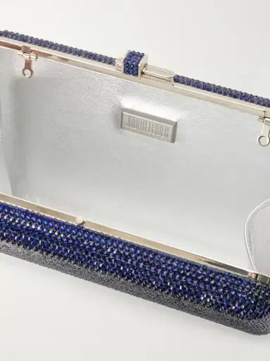 Judith Leiber Couture Slim Slide Crystal-embellished Silver-tone Clutch | Thumbnail 6 Judith Leiber Couture Slim Slide Crystal-embellished Silver-tone Clutch | Thumbnail 6
