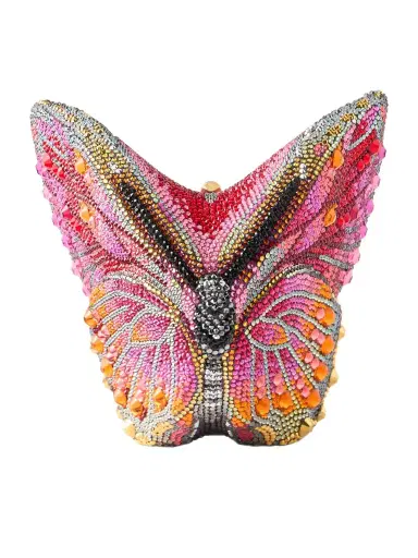 Judith Leiber Couture Butterfly Fireclipper Crystal-embellished Gold-tone Clutch | Thumbnail 1