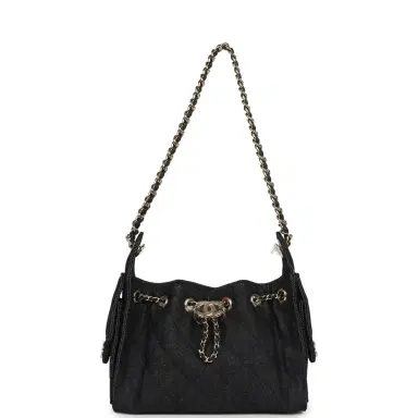 Chanel Chanel Mini 25 Hobo Bag Dark Blue Denim Light Gold Hardware | Thumbnail 7 Chanel Chanel Mini 25 Hobo Bag Dark Blue Denim Light Gold Hardware | Thumbnail 7