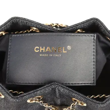 Chanel Chanel Mini 25 Hobo Bag Dark Blue Denim Light Gold Hardware | Thumbnail 9 Chanel Chanel Mini 25 Hobo Bag Dark Blue Denim Light Gold Hardware | Thumbnail 9