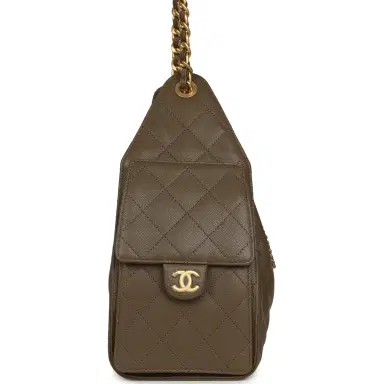 Chanel Chanel Small 25 Hobo Bag Dark Khaki Caviar Antique Gold Hardware | Thumbnail 3 Chanel Chanel Small 25 Hobo Bag Dark Khaki Caviar Antique Gold Hardware | Thumbnail 3