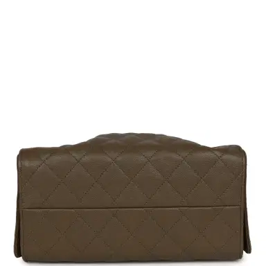 Chanel Chanel Small 25 Hobo Bag Dark Khaki Caviar Antique Gold Hardware | Thumbnail 6 Chanel Chanel Small 25 Hobo Bag Dark Khaki Caviar Antique Gold Hardware | Thumbnail 6