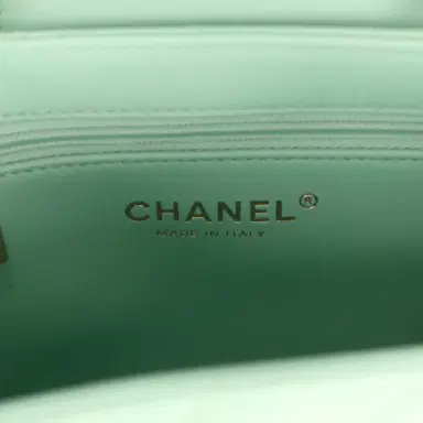 Chanel Chanel Small Fringe Kelly Green Lambskin Gold Hardware | Thumbnail 9 Chanel Chanel Small Fringe Kelly Green Lambskin Gold Hardware | Thumbnail 9