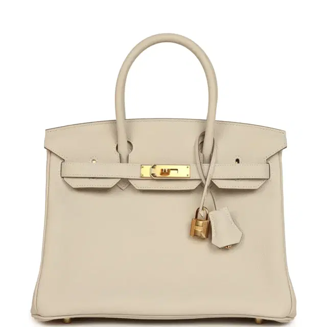 hermes Hermes Birkin 30 Craie Togo Gold Hardware