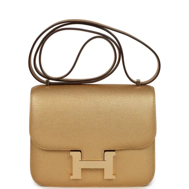 hermes Hermes Constance 18 Dore Chevre Chamkilight Permabrass Hardware