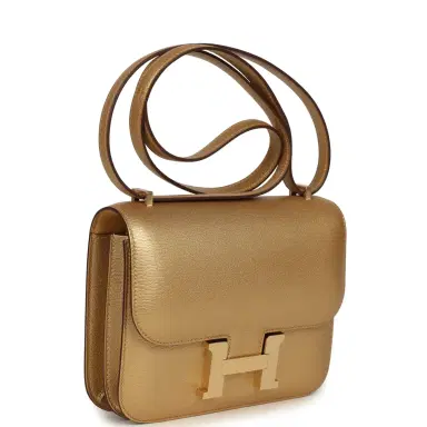 HERMÈS Hermes Constance 18 Dore Chevre Chamkilight Permabrass Hardware | Thumbnail 2