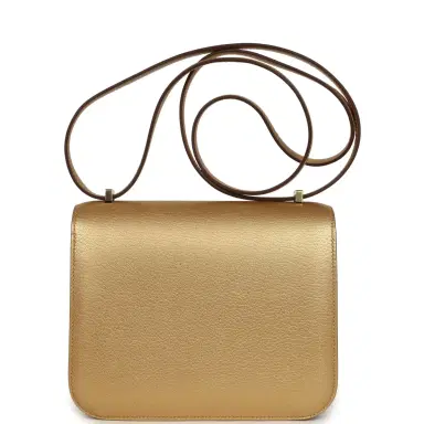 HERMÈS Hermes Constance 18 Dore Chevre Chamkilight Permabrass Hardware | Thumbnail 4