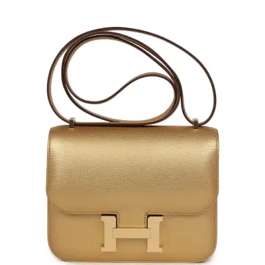 HERMÈS Hermes Constance 18 Dore Chevre Chamkilight Permabrass Hardware | Thumbnail 1