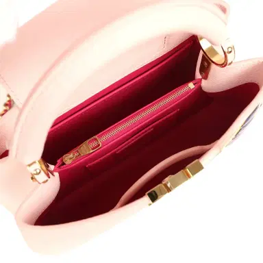 Louis Vuitton Louis Vuitton X Takashi Murakami Panda Capucines BB Opal Pink Taurillon Leather Gold Hardware | Thumbnail 8