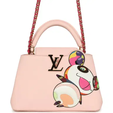 Louis Vuitton Louis Vuitton X Takashi Murakami Panda Capucines BB Opal Pink Taurillon Leather Gold Hardware | Thumbnail 1