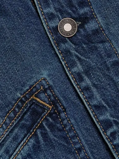 Nili Lotan Women's Carly Denim Jacket - Simon Wash - Size XL | Thumbnail 7