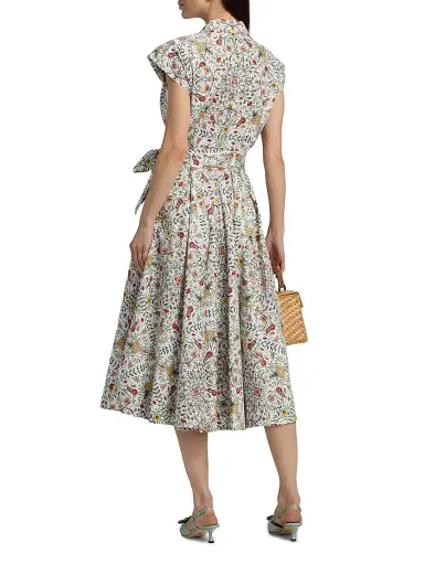 Elie Tahari Women's The Fran Folk Floral Shirtdress | Thumbnail 5