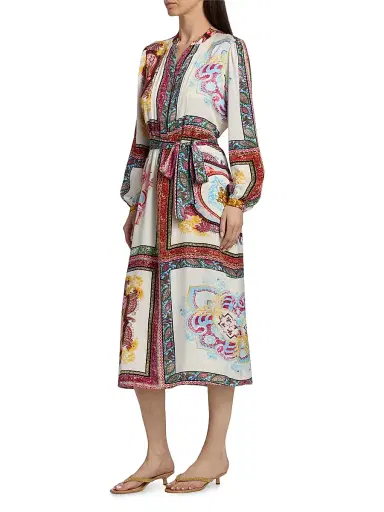 Elie Tahari Women's The Mila Kaleidoscope Midi-Dress | Thumbnail 4 Elie Tahari Women's The Mila Kaleidoscope Midi-Dress | Thumbnail 4