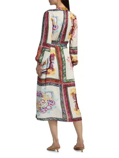 Elie Tahari Women's The Mila Kaleidoscope Midi-Dress | Thumbnail 5 Elie Tahari Women's The Mila Kaleidoscope Midi-Dress | Thumbnail 5