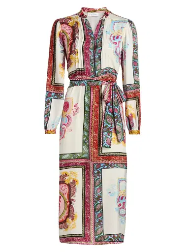 Elie Tahari Women's The Mila Kaleidoscope Midi-Dress | Thumbnail 1 Elie Tahari Women's The Mila Kaleidoscope Midi-Dress | Thumbnail 1