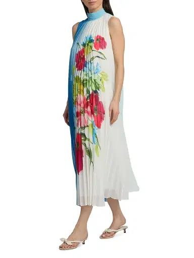 Elie Tahari Women's The Reilley Bloom Maxi Dress - Bloom Print - Size XL | Thumbnail 2
