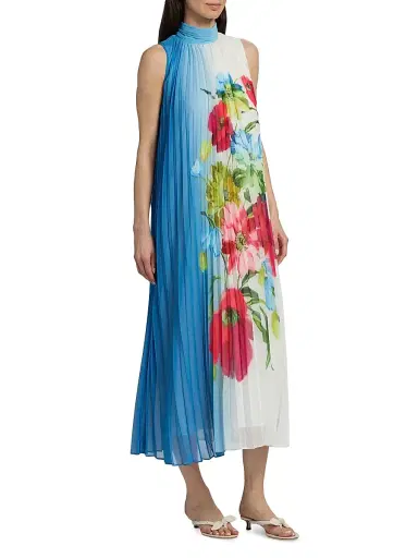 Elie Tahari Women's The Reilley Bloom Maxi Dress - Bloom Print - Size XL | Thumbnail 4
