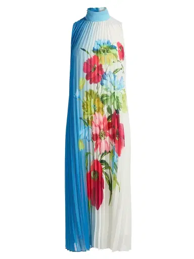 Elie Tahari Women's The Reilley Bloom Maxi Dress - Bloom Print - Size XL | Thumbnail 1