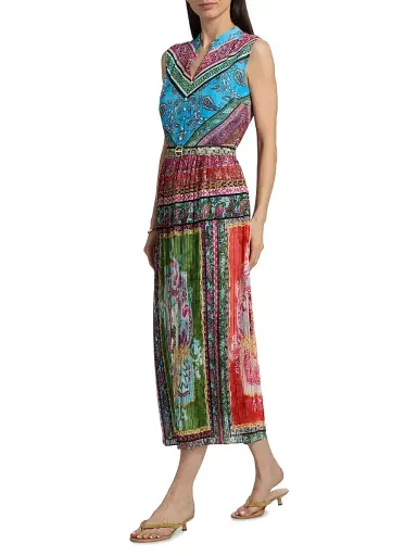 Elie Tahari Women's The Adira Chiffon Midi-Dress | Thumbnail 2